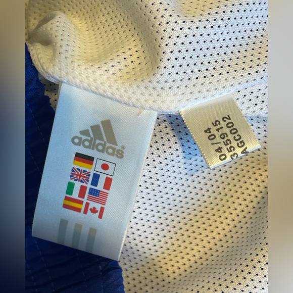 Vintage adidas size large blue & white jogger set - Picture 6 of 11